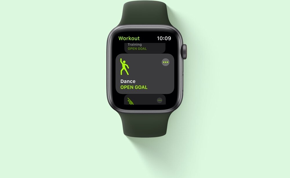 Smartwatch Apple Watch SE trening ćwiczenia aktywność sport BIEGANIE ROWER siłownia
