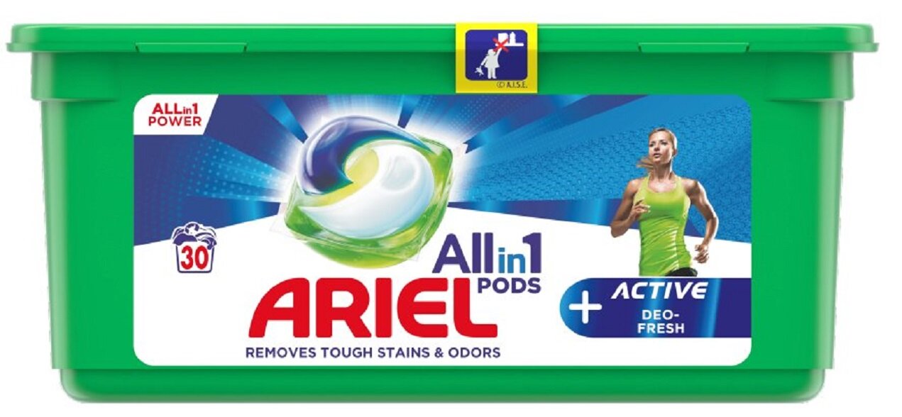 Kapsulki do prania ARIEL All in One Power Color 66 szt  skuteczne usuwanie zabrudzen efektywna formula skuteczna ochrona koloru opakowanie nie zajmuje wiele miejsca