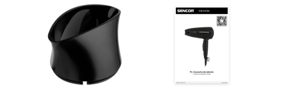 Suszarka SENCOR SHD 0045BK zestaw akcesoria komplet wyposazenie