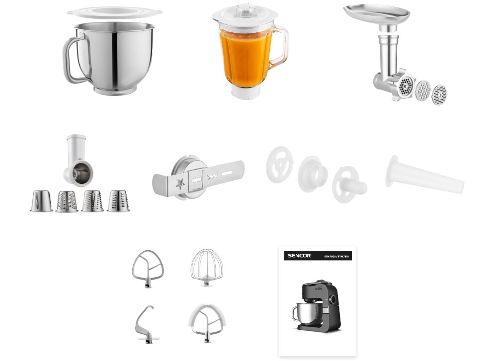 Robot kuchenny planetarny SENCOR STM 7900 1500W z blenderem kielichowym