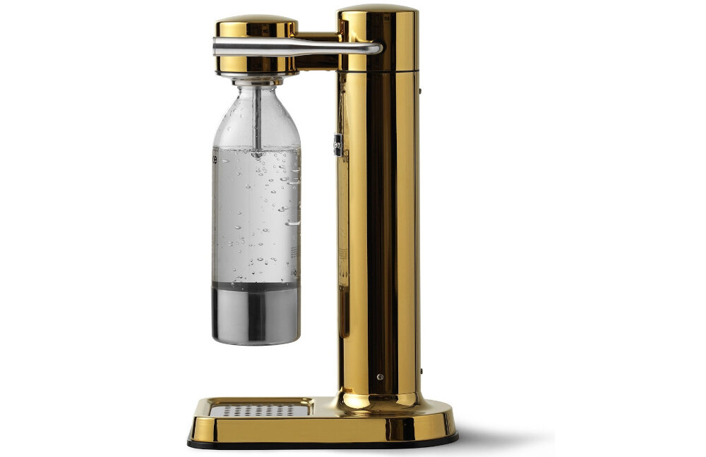 Saturator AARKE Carbonator 3 AAC3  zloty bez balaganu wyposazenie tacka ociekowa latwe czyszczenie