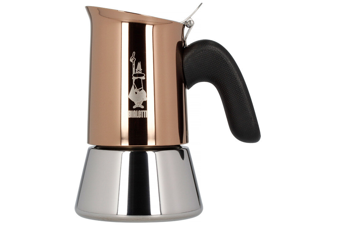 Kawiarka BIALETTI New Venus 2 TZ Miedziany 100 ml Porcja energii na początek dnia dwóch filiżanek espresso jednocześnie pojemność