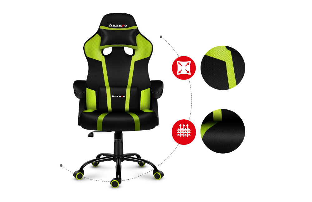 FOTEL HUZARO FORCE 3.1 wykonanie jakość xtwill tkanina materiał