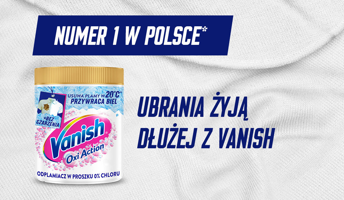 Odplamiacz do prania VANISH Oxi Action 0.47 kg sprzedaż badania
