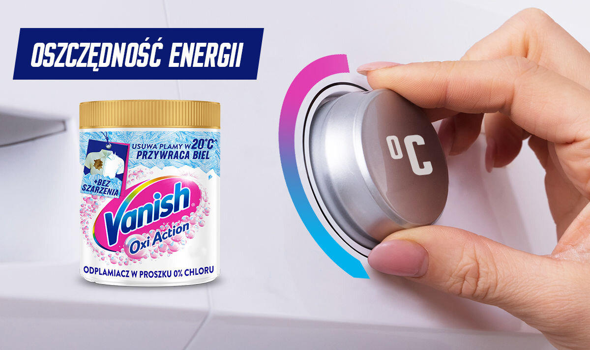 Odplamiacz do prania VANISH Oxi Action 0.47 kg hiegiena czystość pranie