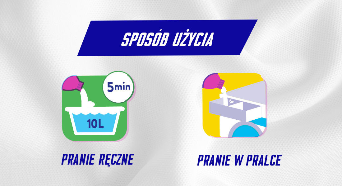 Płyn do płukania firanek VANISH 125 ml sposób użycia