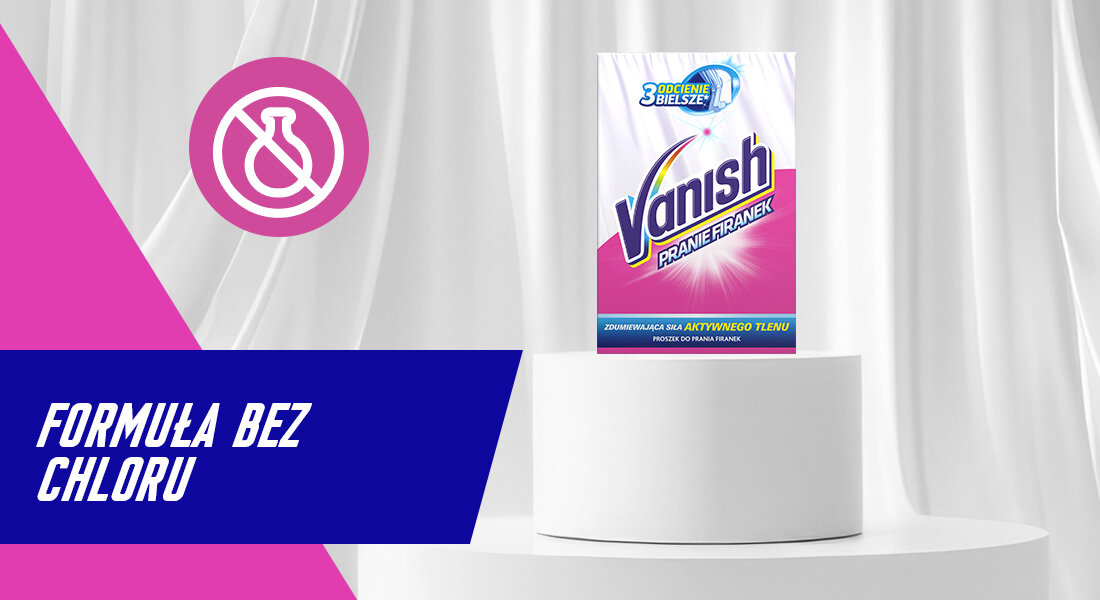 Proszek do prania firanek VANISH 0.4 kg bez chloru