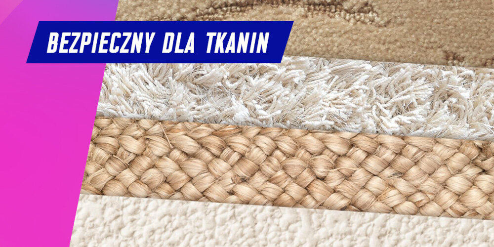 PROSZEK DO DYWANÓW VANISH GOLD CLEAN&FRESH 650G materiały powierzchnie podłogi porównanie bezpieczne używanie tkaniny dywany różne kolory usuwanie brudu zanieczyszczeń do różnych powierzchni