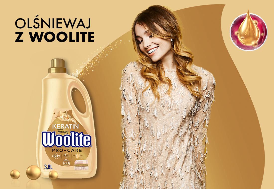 Płyn do prania WOOLITE Keratin Therapy ochrona tkanin