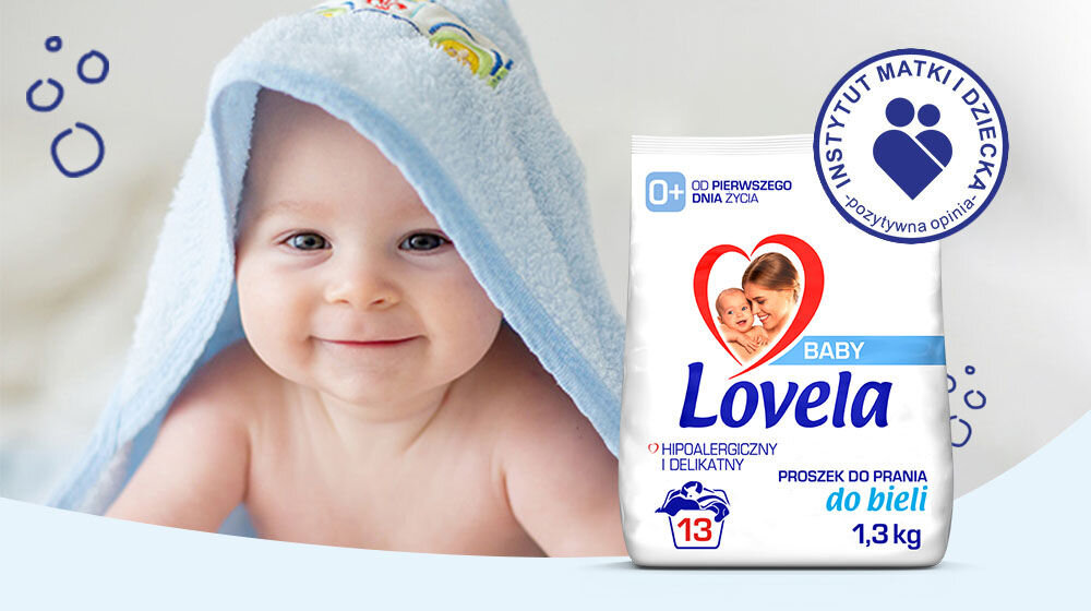 Proszek do prania LOVELA Baby Biały 1,3 kg pranie rodzic i dziecko