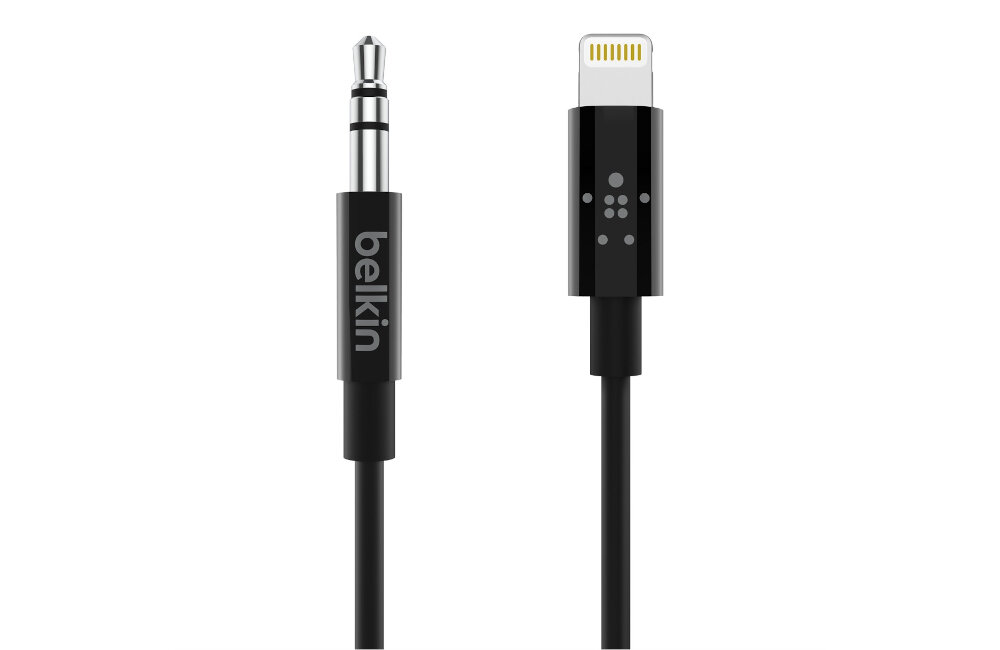 Adapter Lightning - Jack 3.5 mm BELKIN AV10172BT06-BLK 1.8m Czarny szybka łączność transmisja