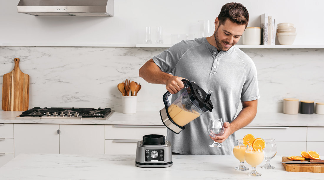 Blender kielichowy NINJA CB350EU + 2 bidony w komplecie Duży kielich pojemność domowe ciasto salsa smoothie sosy napoje