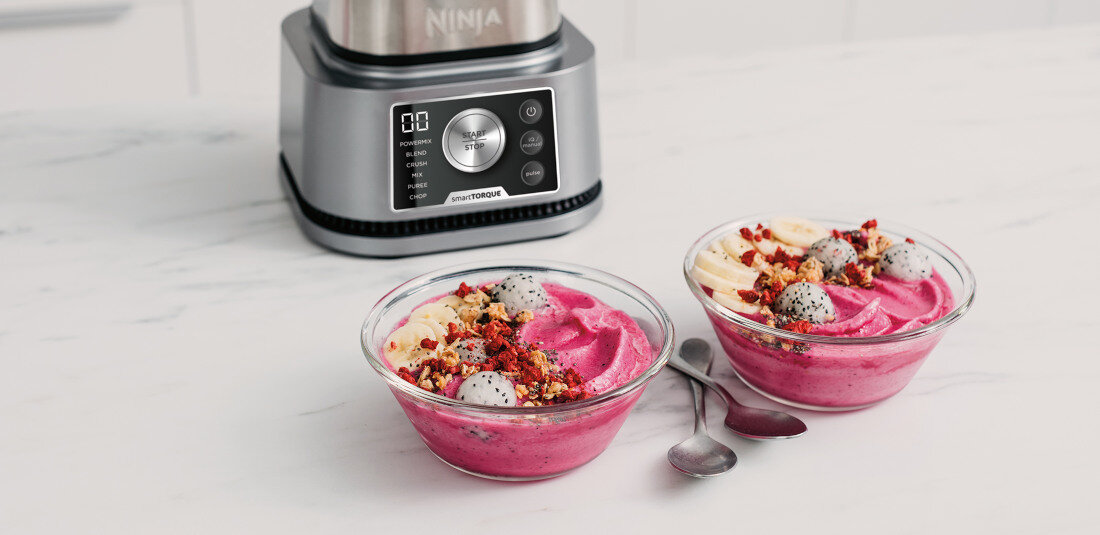 Blender kielichowy NINJA CB350EU + 2 bidony w komplecie smoothie Bowls miska pojemność ulubione składniki łopatka Power Paddle