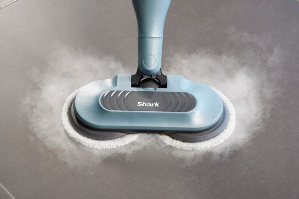 Mop parowy SHARK S6002EU do twardych podlog podklady obracaja sie 150 rayz na minute
