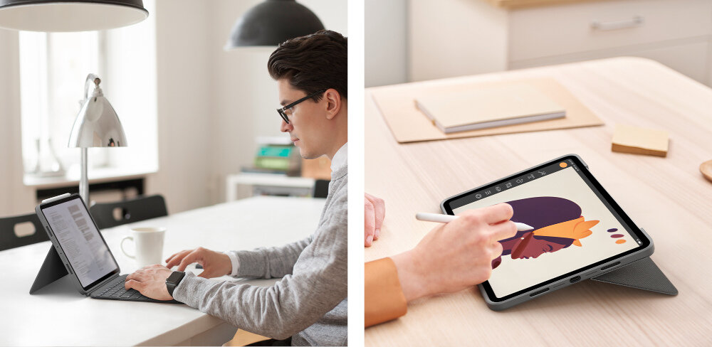 Etui na iPad Pro LOGITECH Combo Touch cztery tryby