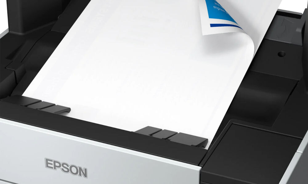 Urządzenie wielofunkcyjne EPSON EcoTank L6490 Druk w kolorze, Automatyczny druk dwustronny, Wi-Fi prezentacja otwartego podajnika na arkusze w środku papier włożony faks przesyłanie dokumentów w czerni oraz kolorze prędkość wbudowana pamięć do 180 stron 100 nazw i numerów szybkie wybieranie podgląd faksu automatyczne ponowne wybieranie faksowanie bezpośrednio z komputera korekcja błędów poprawność transmisji