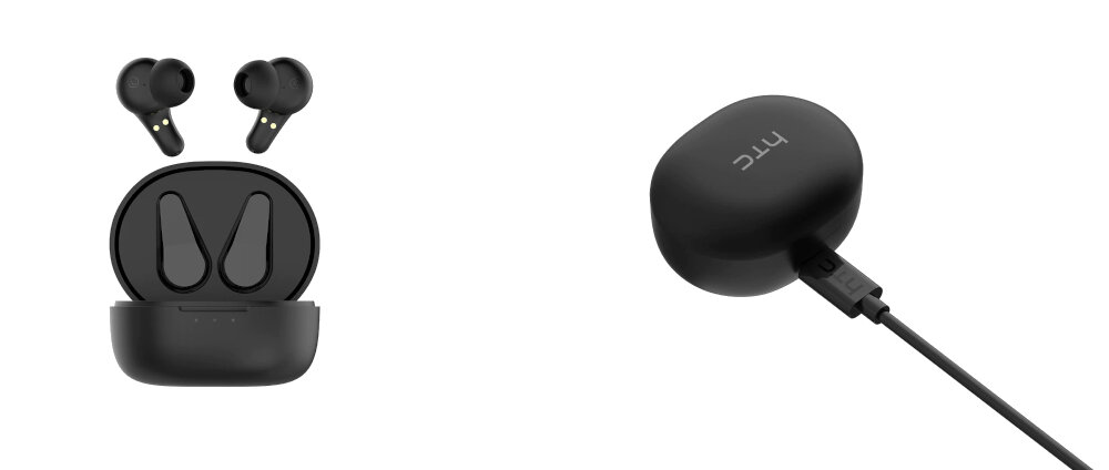Słuchawki dokanałowe HTC Earbuds Plus TWS Czarny ladowanie czas dzialania czas pracy