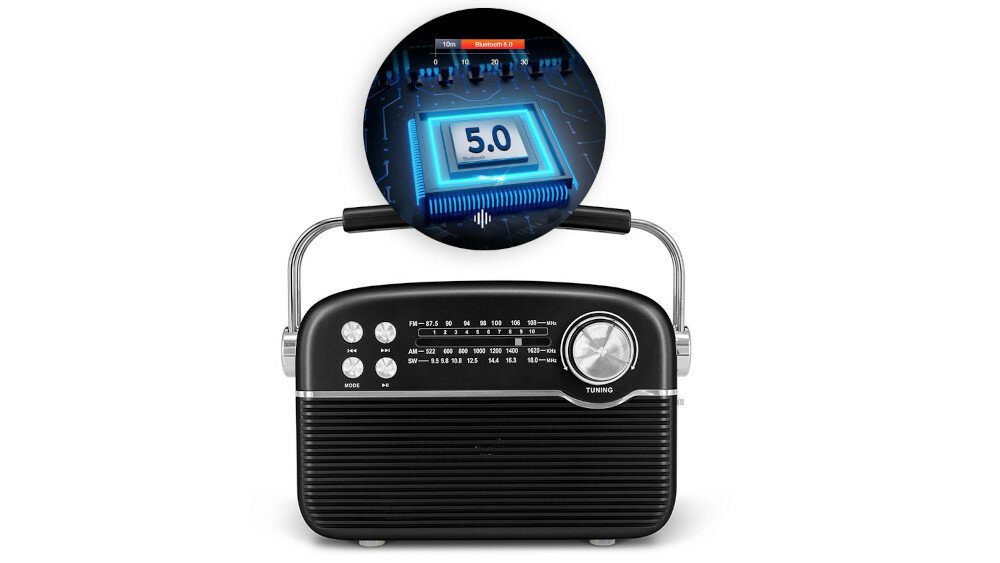 Radio MANTA RDI916 Solar - bluetooth