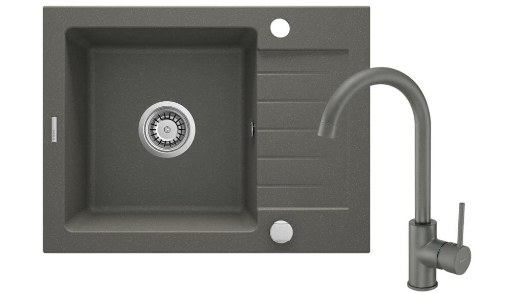 DEANTE Zorba ZQZAT11A zlewozmywak komora blat połysk powierzchnia bateria stojąca wylewka montaż łatwy czystość ociekacz osuszanie naczynia owoce warzywa woda przestrzeń robocza