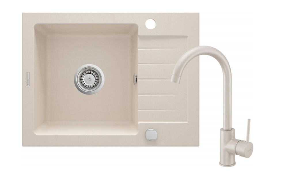 DEANTE Zorba ZQZA511A zlewozmywak komora blat połysk powierzchnia bateria stojąca wylewka montaż łatwy czystość ociekacz osuszanie naczynia owoce warzywa woda przestrzeń robocza