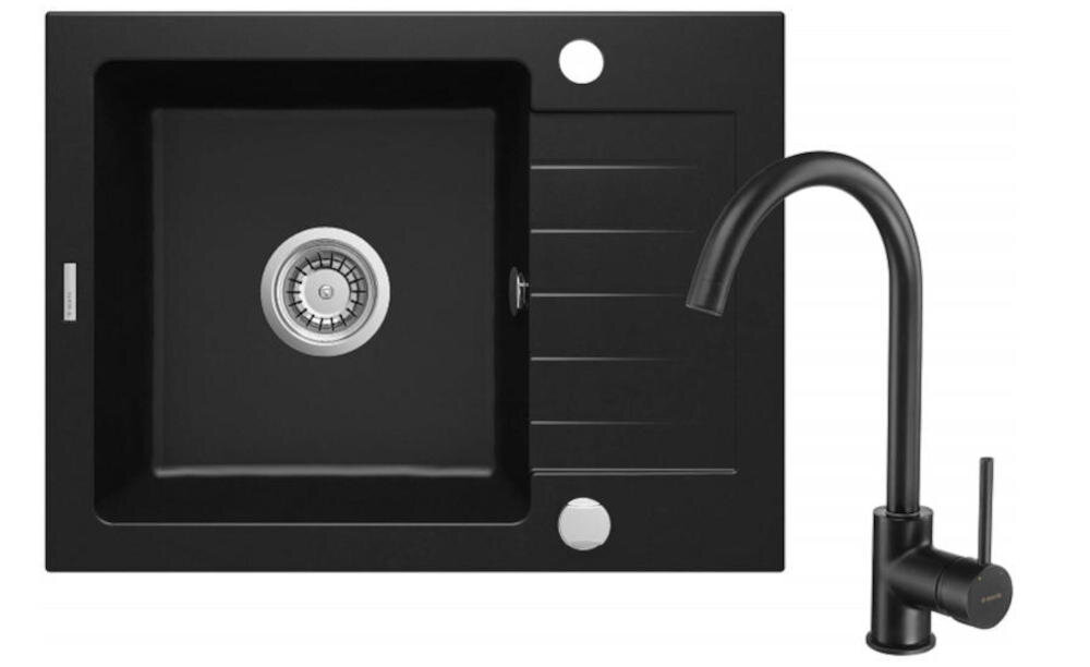 DEANTE Zorba ZQZAN11A zlewozmywak komora blat połysk powierzchnia bateria stojąca wylewka montaż łatwy czystość ociekacz osuszanie naczynia owoce warzywa woda przestrzeń robocza