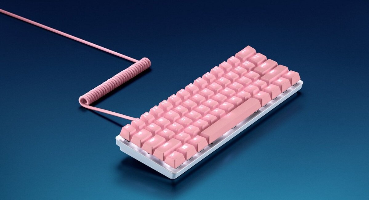 Zestaw RAZER PBT Keycap + Coiled Cable Upgrade Set Wyjątkowy wygląd