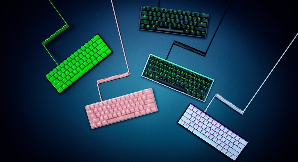 Zestaw RAZER PBT Keycap + Coiled Cable Upgrade Set Zwycięstwo ma różne odcienie