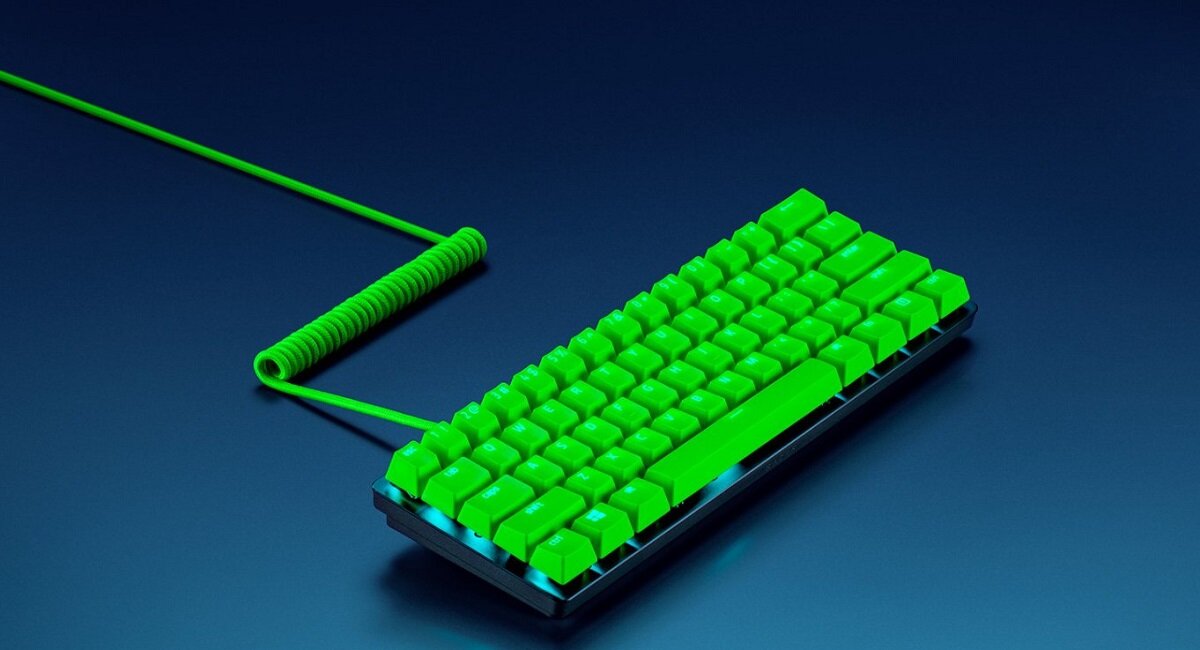 Zestaw RAZER PBT Keycap + Coiled Cable Upgrade Set Wyjątkowy wygląd