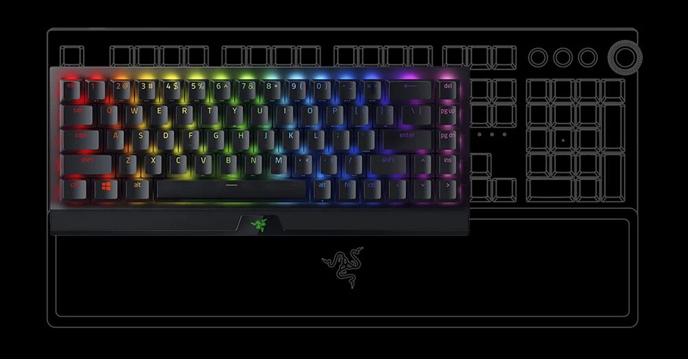 Klawiatura RAZER BlackWidow V3 Mini - Kompaktowe wymiary