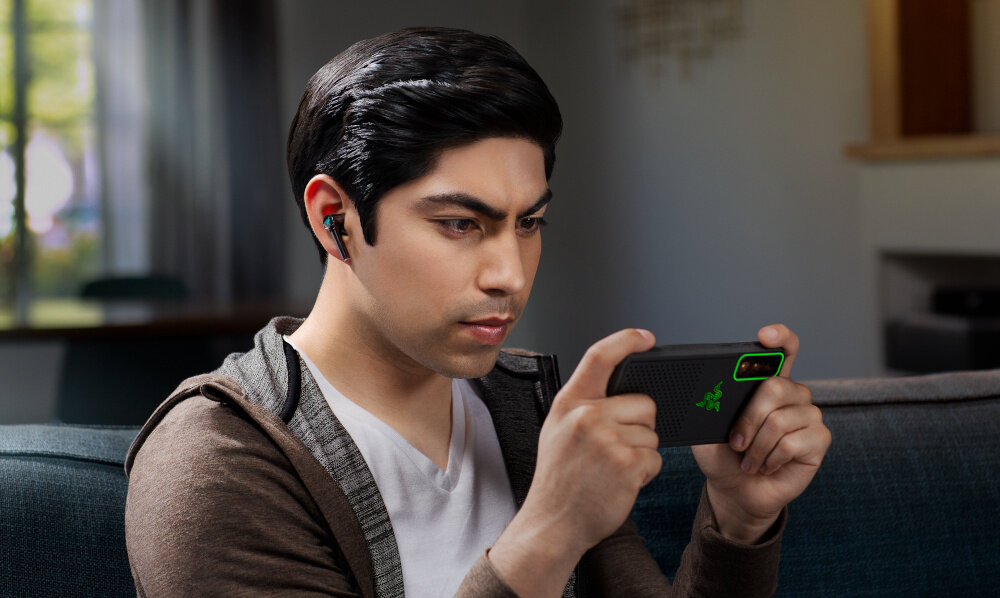 Słuchawki RAZER Hammerhead True Wireless tryb gry tryb gry niskie opóźnienie 60ms