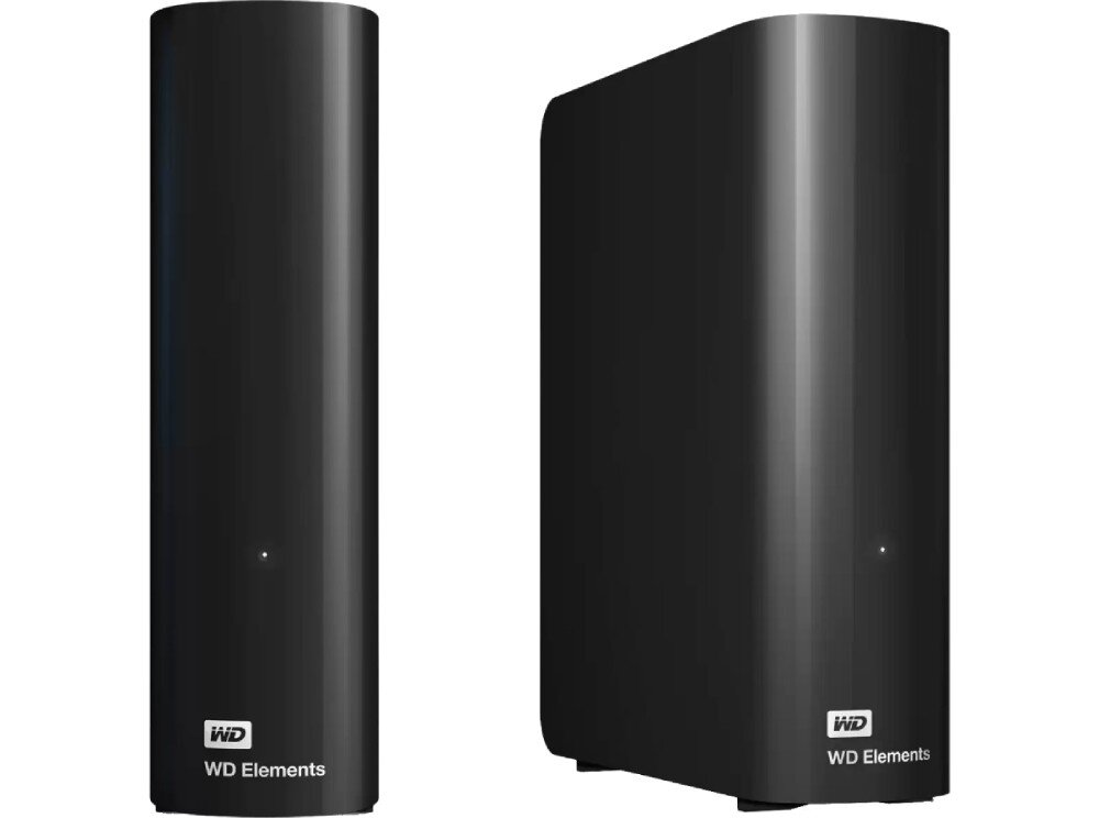 Dysk WD Elements Desktop 18TB HDD Czarny wielkość dioda wygląd