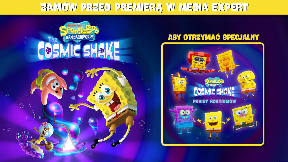 SpongeBob SquarePants: The Cosmic Shake wycieczka świat kostium taniec