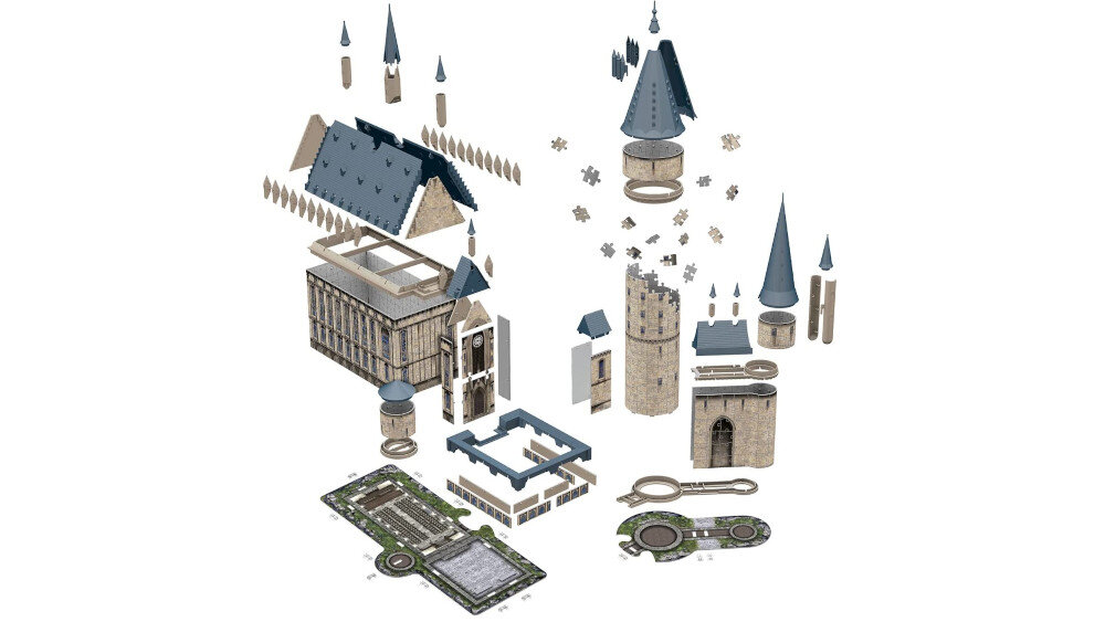 Puzzle RAVENSBURGER Harry Potter Zamek Hogwarts - nauka