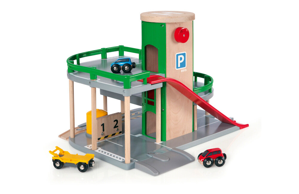 ZABAWKA BRIO TRAINS & VEHICLES PARKING 63320400 POZNAWANIE ZROZUMIENIE WYOBRAŹNIA ROZWÓJ