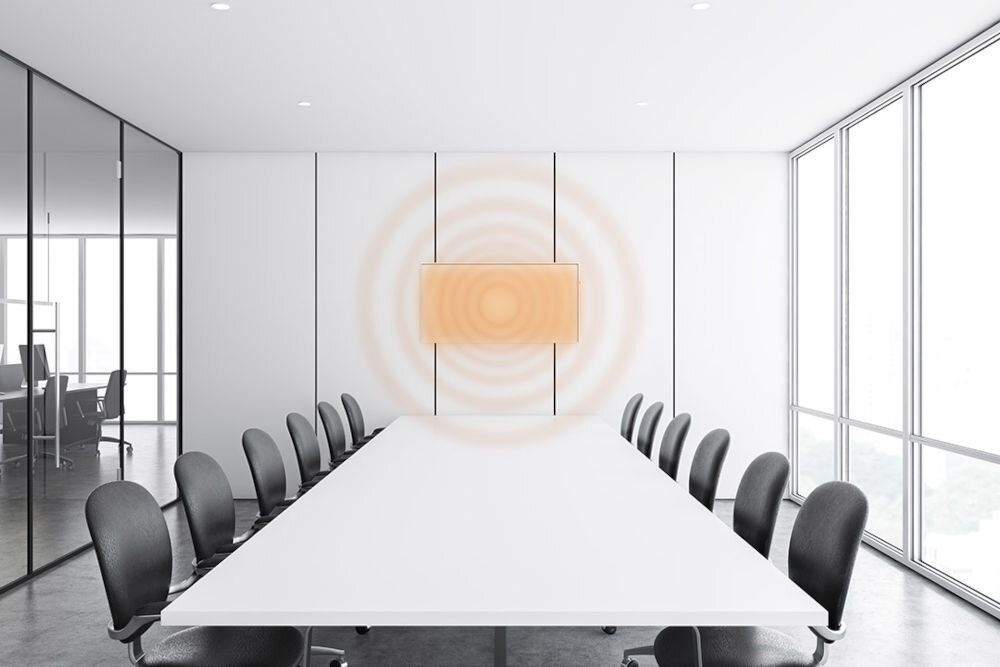 Panel grzewczy NEO TOOLS 90-105 90 x 50 x 3,8 cm ogrzewanie domów biur innych przestrzeni mieszkalnych technologia podczerwieni skuteczne równomierne rozprowadzanie ciepła nie podnosi kurzu nie wysusza powietrza dla alergików i osób wrazliwych na zmiany temperatury