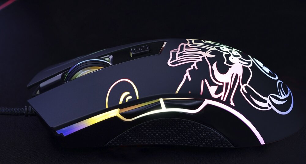 lekkość przewodowa bezprzewodowa podświetlenie działanie konstrukcja przyciski konfiguralne sensor optyczny połączenie rozgrywka komfort