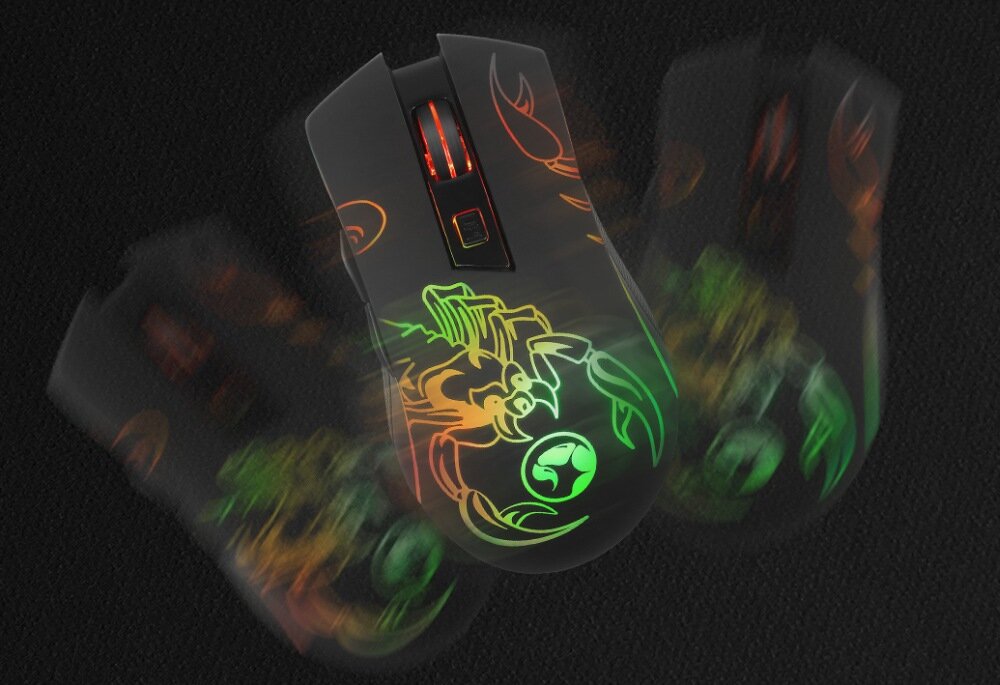 lekkość przewodowa bezprzewodowa podświetlenie działanie konstrukcja przyciski konfiguralne sensor optyczny połączenie rozgrywka komfort