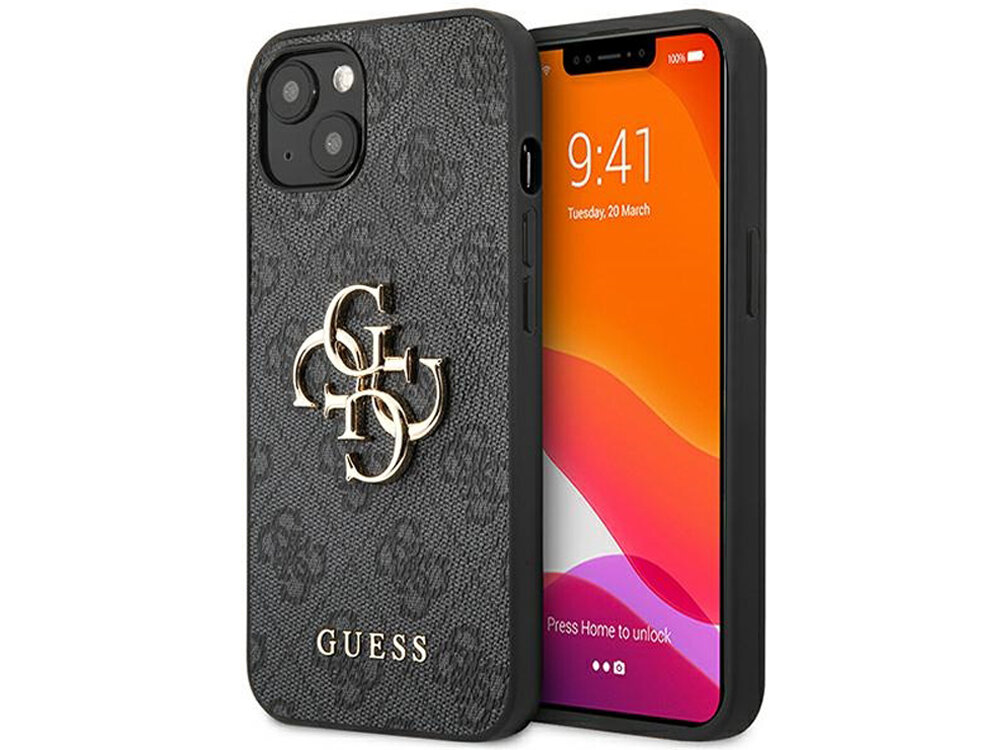 GUESS 4G Big Metal Logo etui przód tył pokrowiec case obudowa