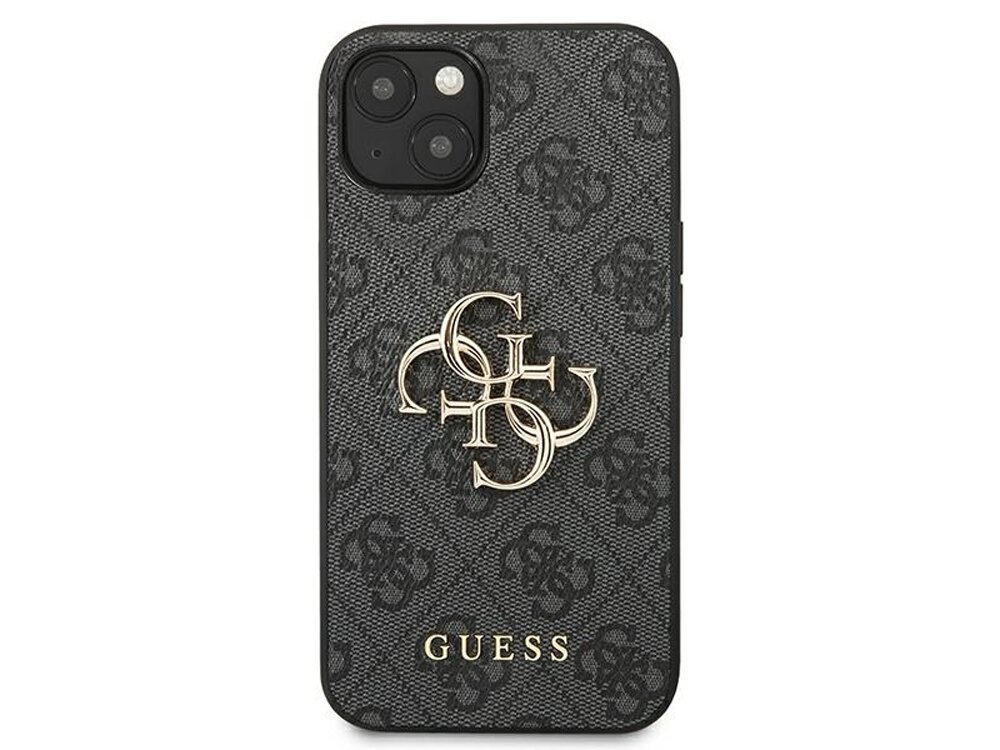 GUESS 4G Big Metal Logo skuteczną ochronę iPhone'a pełny dostęp do wszystkich portów i przycisków TPU i skóry syntetycznej trwałość i komfort użytkowania - etui od tyłu