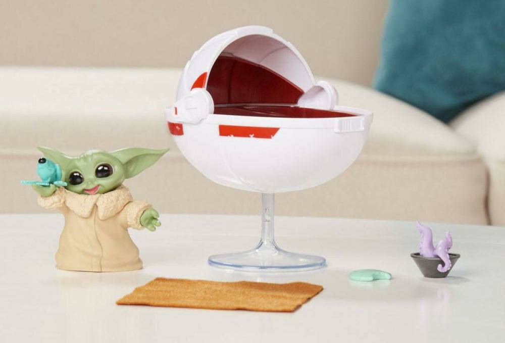 HASBRO-Star-Wars-Mandalorian-The-Child galaktyka baby yoda gondolka podstawka żaba kocyk gwiezdne wojny zabawa maleństwo