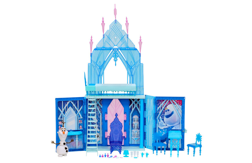 Domek HASBRO Kraina Lodu 2 Kryształowy zamek Elsy F1819 wygoda prostota przenośny schowki uchwyty