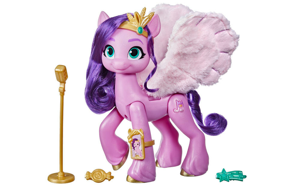 HASBRO-MY-LITTLE-PONY-MOVIE pipp figurka piosenkarka księżniczka show zabawka akcesoria sceny piosenka film zasilanie baterie