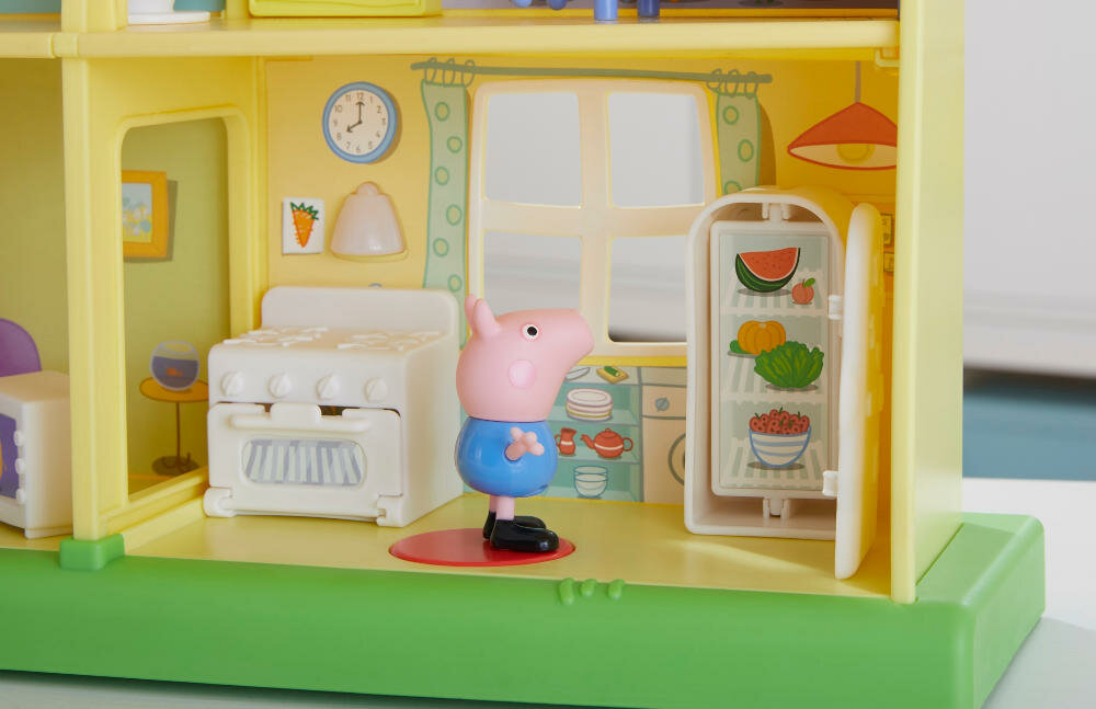 HASBRO-DOMEK-SWINKA-PEPPA głód świnka kuchnia jedzenie lodówka kuchenka piekarnik obiad