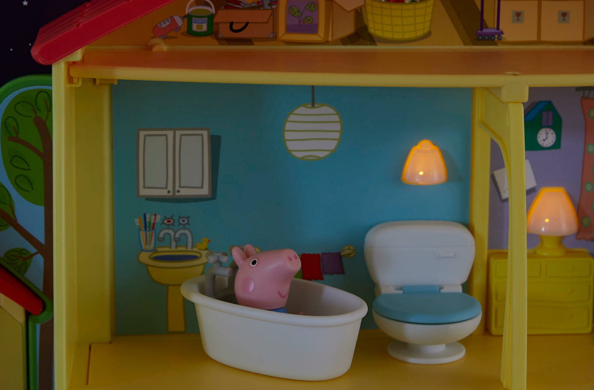 HASBRO-DOMEK-SWINKA-PEPPA odpoczynek świnka ciężki dzień relaksująca kąpiel wanna