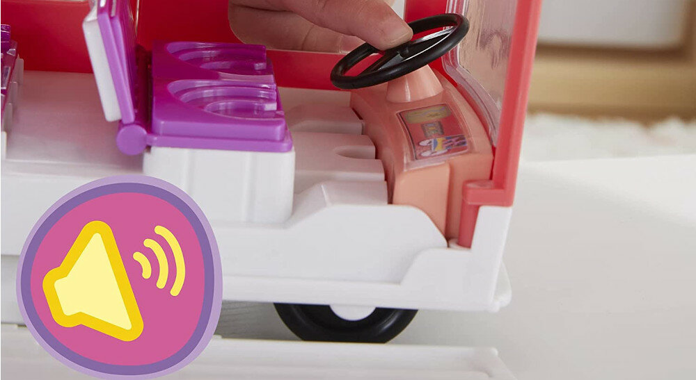 ZABAWKA HASBRO ŚWINKA PEPPA KAMPER RODZINNY F2182 melodie dźwięki interaktywne kierownica akcesoria