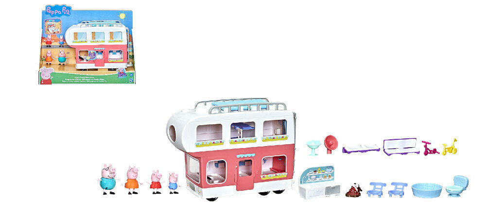 ZABAWKA HASBRO ŚWINKA PEPPA KAMPER RODZINNY F2182 zestaw pudełko