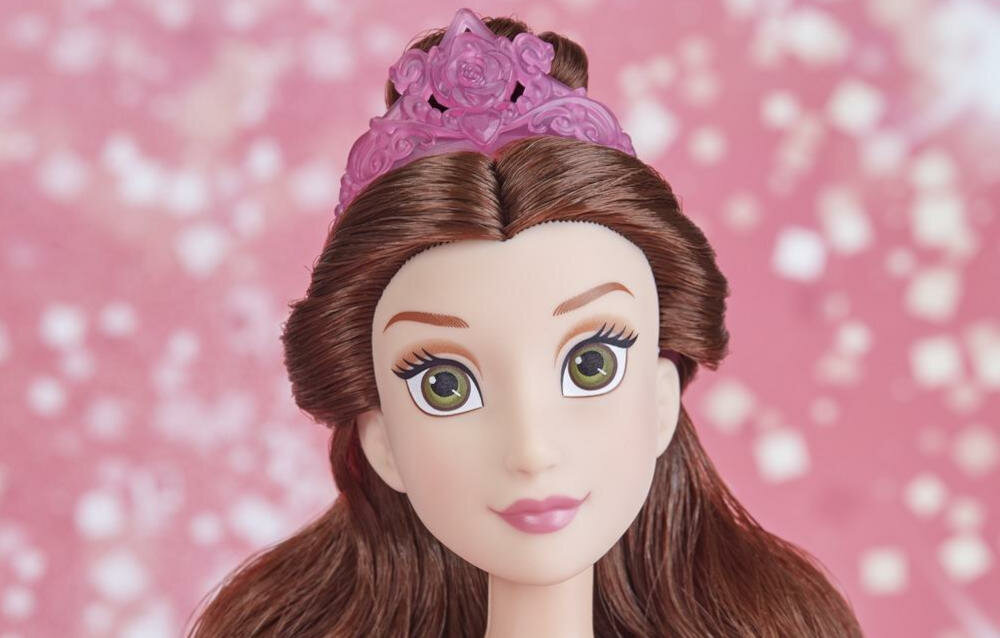 HASBRO-PIEKNA-I-BESTIA-BELLA przepiękne oczy sekret magia rysy twarzy zabawka realistyczna bajka opaska głowa dziewczynka księżniczka