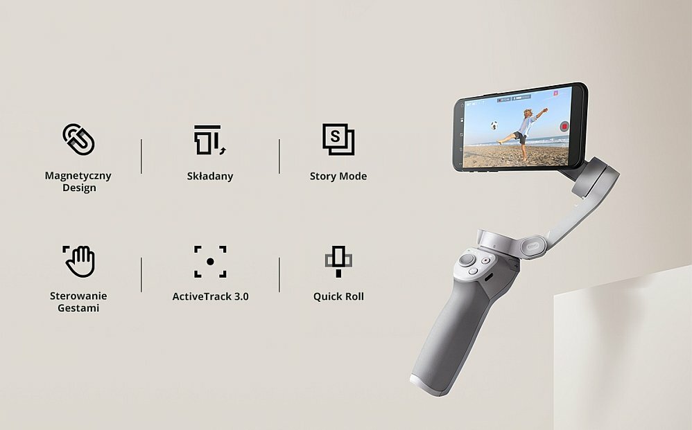 Gimbal ręczny DJI Osmo Mobile 4 SE wyglad