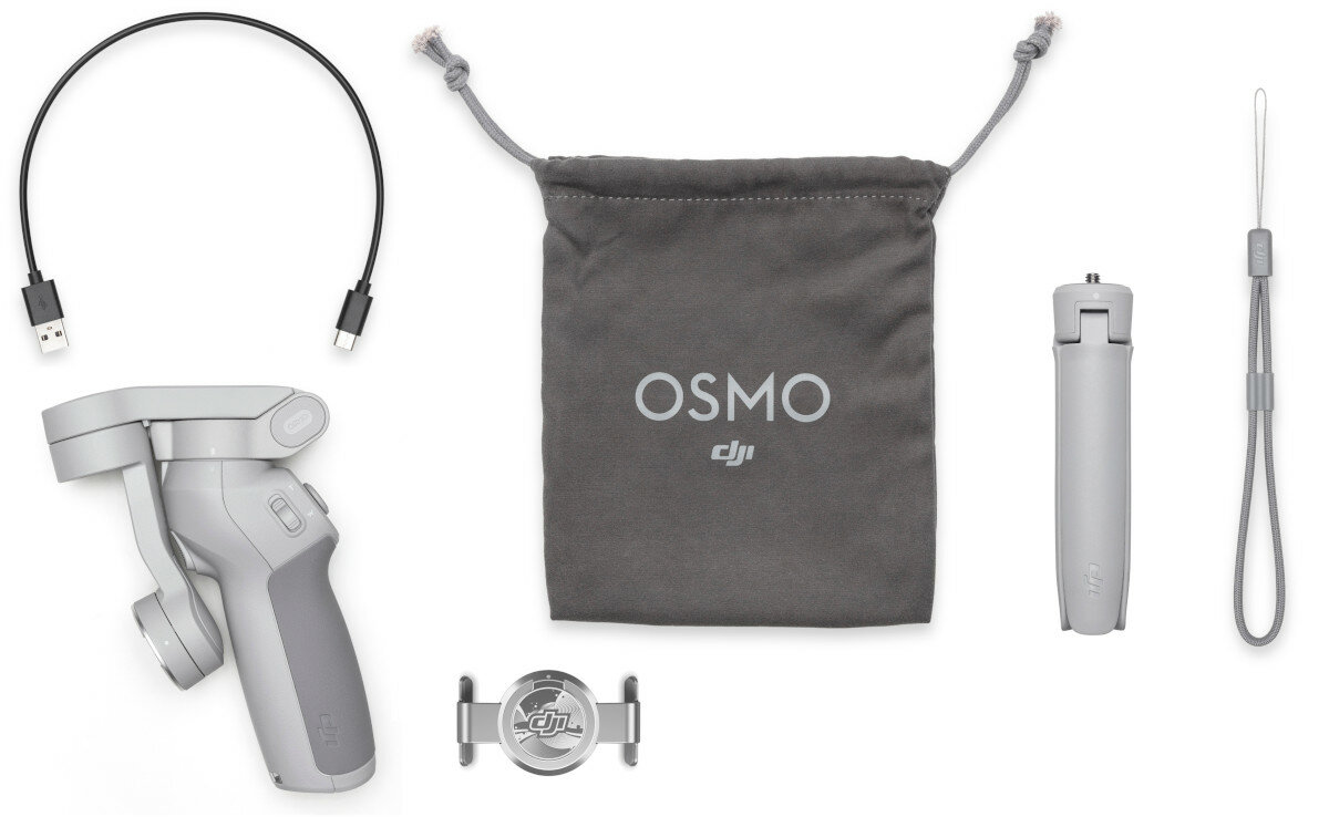 Gimbal ręczny DJI Osmo Mobile 4 SE zawartosc opakowania