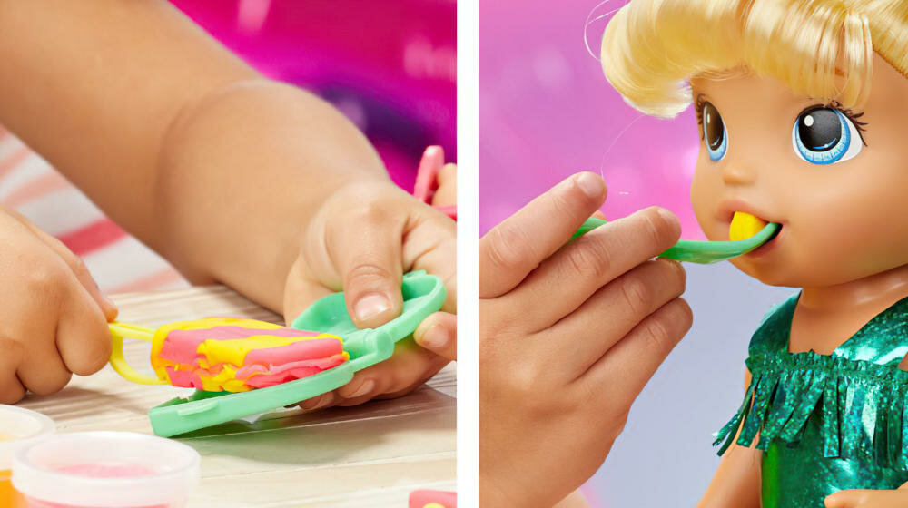 HASBRO-BABY-ALIVE stały pokarm lalka foremki patyk lizak lodowy kształty lody karmienie łyżeczka
